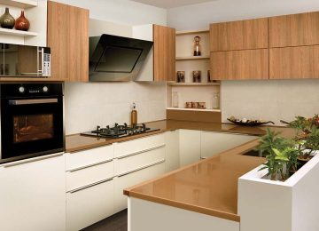 U Shape Modular kitchen